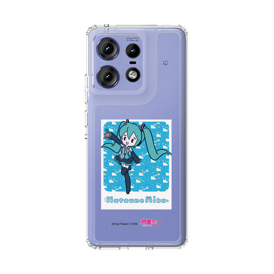 スリムプロテクションケース［ 初音ミク - グリッチスカイ - ブルー ］