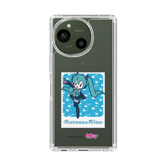 スリムプロテクションケース［ 初音ミク - グリッチスカイ - ブルー ］