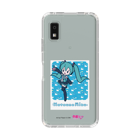 スリムプロテクションケース［ 初音ミク - グリッチスカイ - ブルー ］