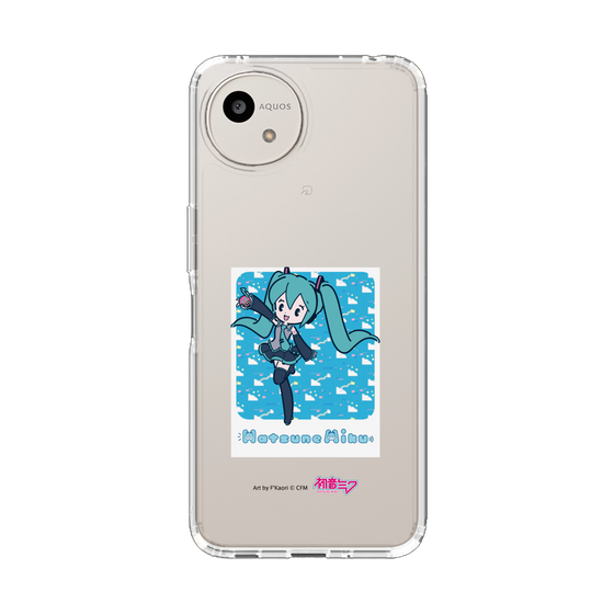 スリムプロテクションケース［ 初音ミク - グリッチスカイ - ブルー ］