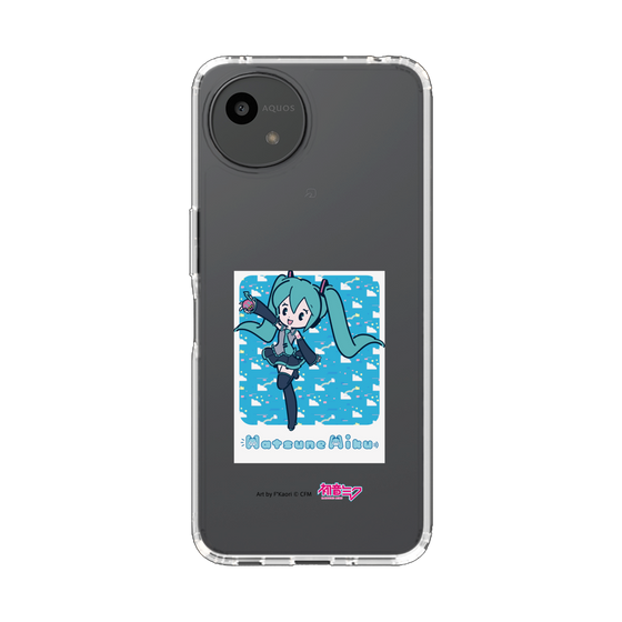 スリムプロテクションケース［ 初音ミク - グリッチスカイ - ブルー ］