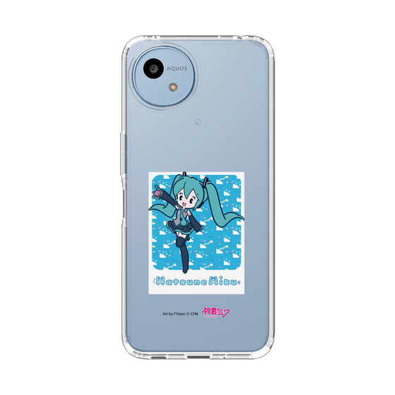 スリムプロテクションケース［ 初音ミク - グリッチスカイ - ブルー ］