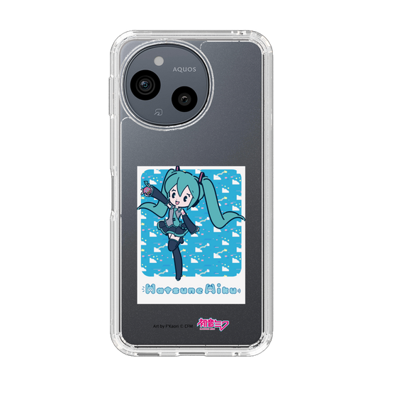 スリムプロテクションケース［ 初音ミク - グリッチスカイ - ブルー ］