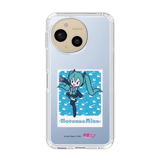 スリムプロテクションケース［ 初音ミク - グリッチスカイ - ブルー ］