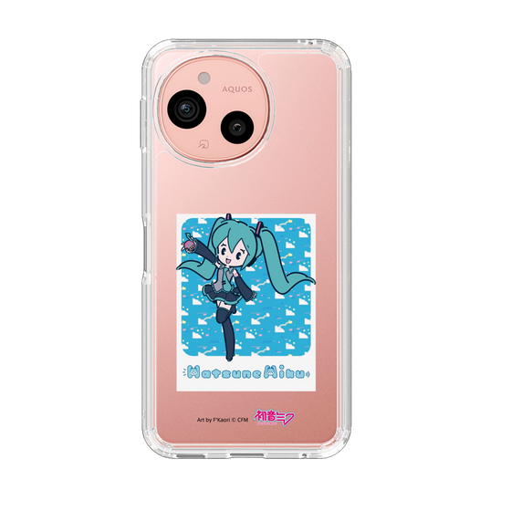 スリムプロテクションケース［ 初音ミク - グリッチスカイ - ブルー ］