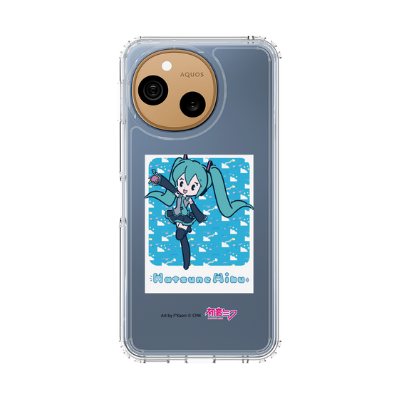 スリムプロテクションケース［ 初音ミク - グリッチスカイ - ブルー ］