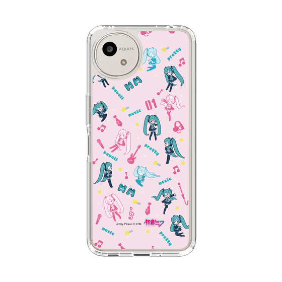 スリムプロテクションケース［ 初音ミク - インストルメント - ピンク ］