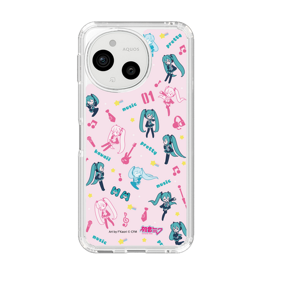 スリムプロテクションケース［ 初音ミク - インストルメント - ピンク ］