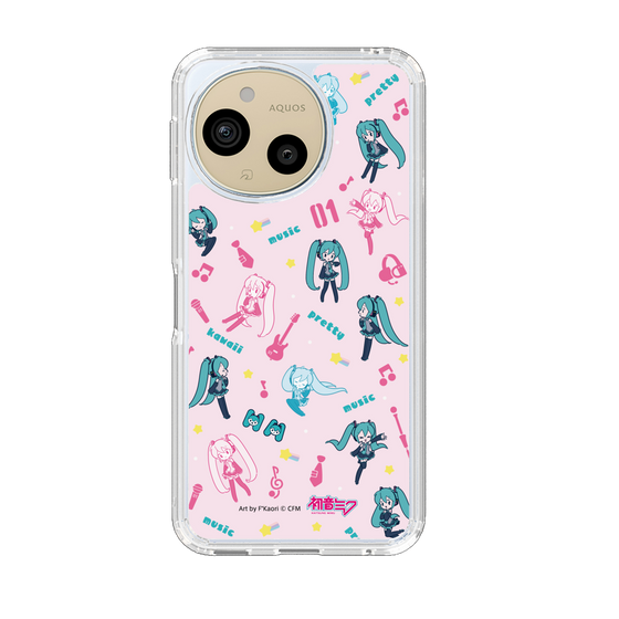 スリムプロテクションケース［ 初音ミク - インストルメント - ピンク ］