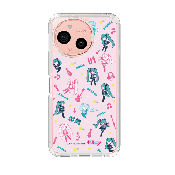 スリムプロテクションケース［ 初音ミク - インストルメント - ピンク ］