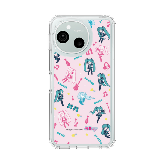 スリムプロテクションケース［ 初音ミク - インストルメント - ピンク ］