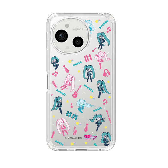 スリムプロテクションケース［ 初音ミク - インストルメント - クリア ］