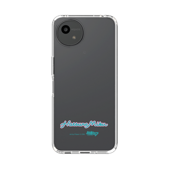 スリムプロテクションケース［ 初音ミク - ロゴ - ブルーグリーン ］