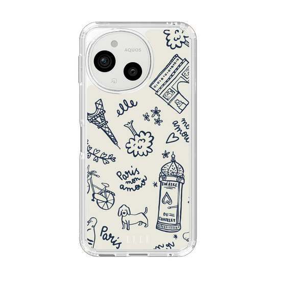 スリムプロテクションケース［ ELLE - パリ・モナムール ］