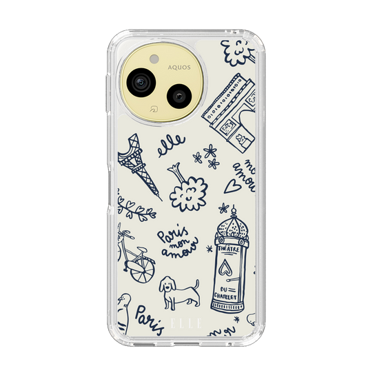 スリムプロテクションケース［ ELLE - パリ・モナムール ］