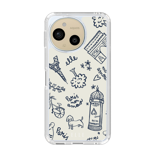 スリムプロテクションケース［ ELLE - パリ・モナムール ］