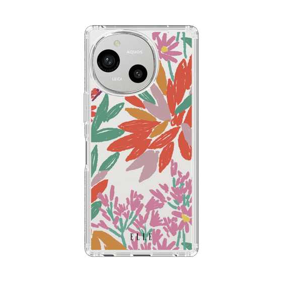 スリムプロテクションケース［ ELLE - フローラル ］