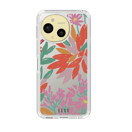 スリムプロテクションケース［ ELLE - フローラル ］