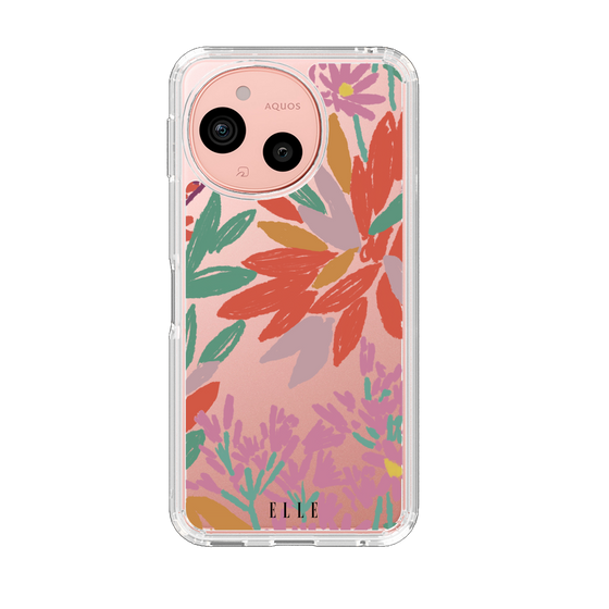 スリムプロテクションケース［ ELLE - フローラル ］