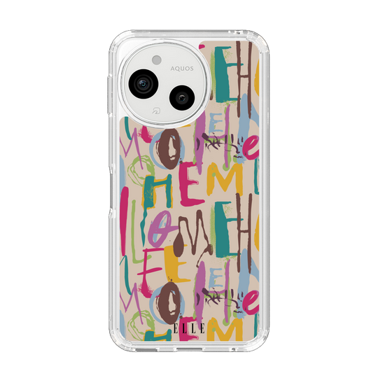 スリムプロテクションケース［ ELLE - グラフィティ ］