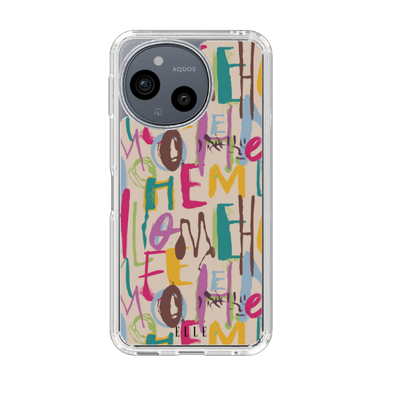 スリムプロテクションケース［ ELLE - グラフィティ ］