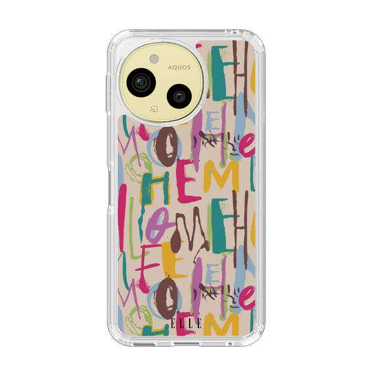 スリムプロテクションケース［ ELLE - グラフィティ ］