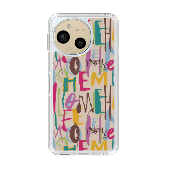 スリムプロテクションケース［ ELLE - グラフィティ ］