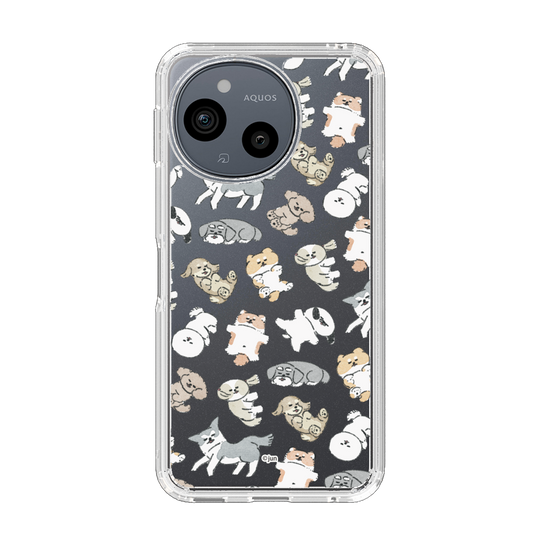 スリムプロテクションケース［ こんにちは、いぬです - おひるね ］