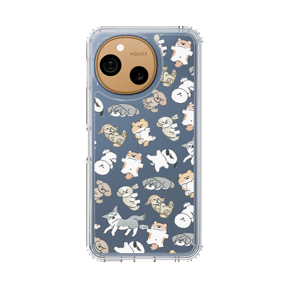 スリムプロテクションケース［ こんにちは、いぬです - おひるね ］