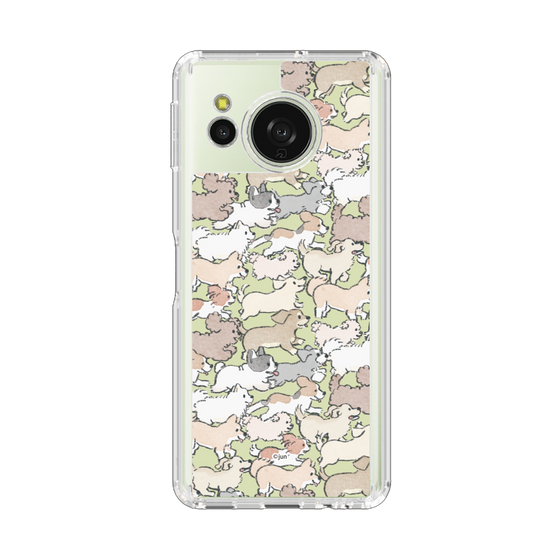 スリムプロテクションケース［ こんにちは、いぬです - いぬだらけ ］