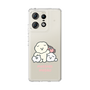スリムプロテクションケース［ もっさりもさお - みんないっしょ - クリア ］