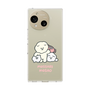 スリムプロテクションケース［ もっさりもさお - みんないっしょ - クリア ］