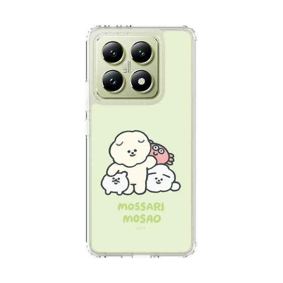 スリムプロテクションケース［ もっさりもさお - みんないっしょ - グリーン ］