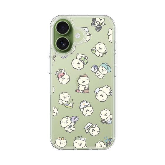 スリムプロテクションケース［ もっさりもさお - もさおがいっぱい - クリア ］