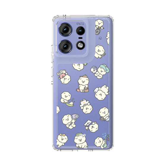 スリムプロテクションケース［ もっさりもさお - もさおがいっぱい - クリア ］