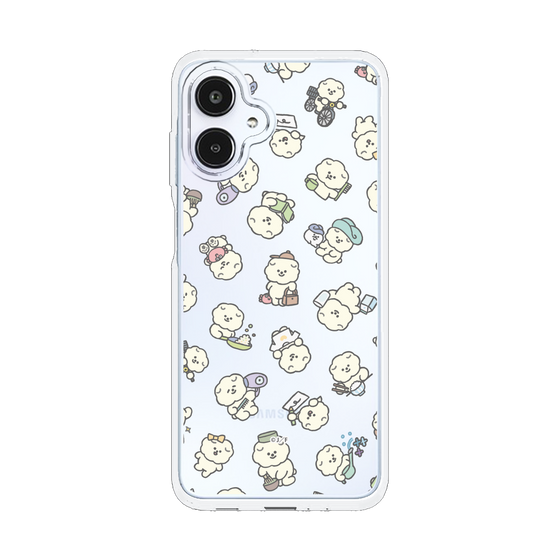 スリムプロテクションケース［ もっさりもさお - もさおがいっぱい - クリア ］