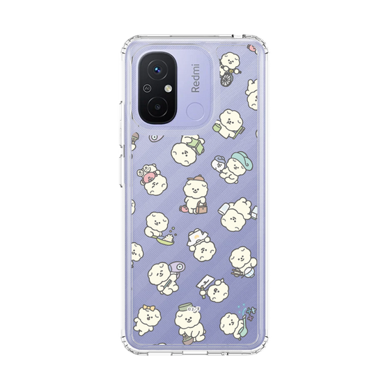 スリムプロテクションケース［ もっさりもさお - もさおがいっぱい - クリア ］