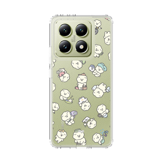 スリムプロテクションケース［ もっさりもさお - もさおがいっぱい - クリア ］