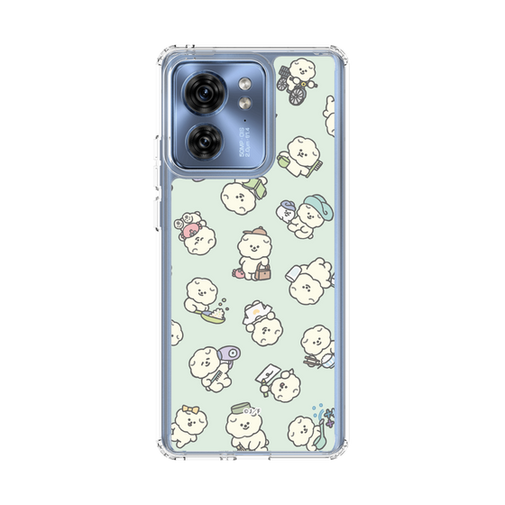 スリムプロテクションケース［ もっさりもさお - もさおがいっぱい - グリーン ］