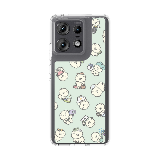 スリムプロテクションケース［ もっさりもさお - もさおがいっぱい - グリーン ］