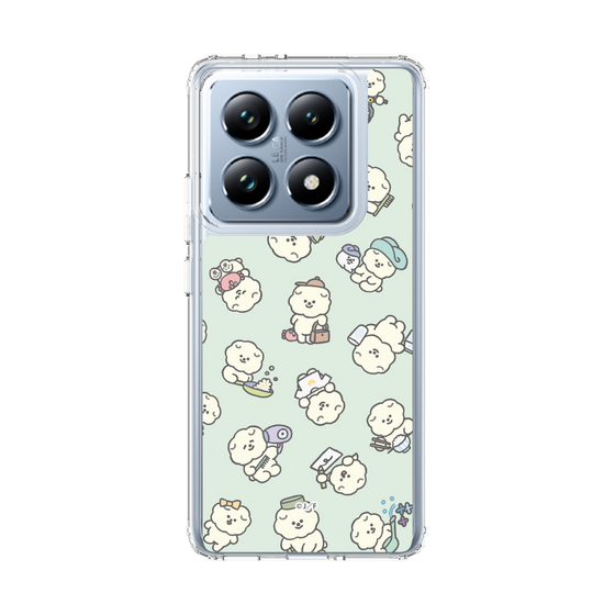 スリムプロテクションケース［ もっさりもさお - もさおがいっぱい - グリーン ］