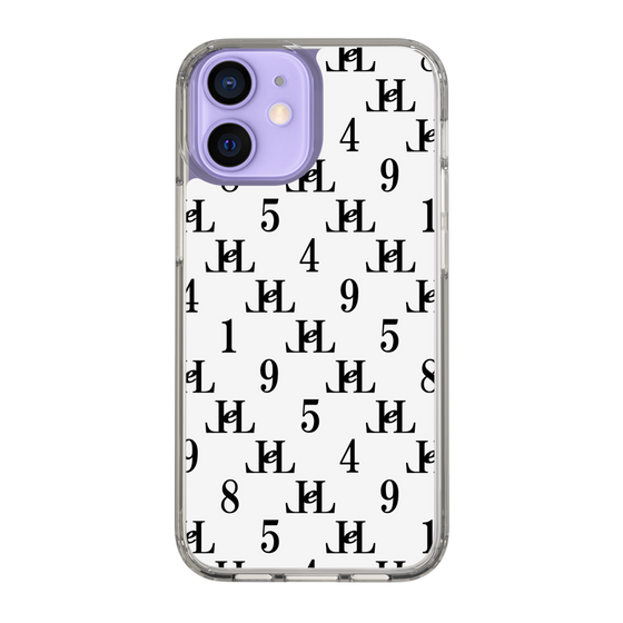 スリムプロテクションケース［ Chell classy - Monogram - White ］