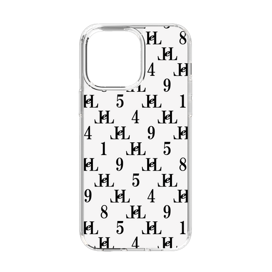 スリムプロテクションケース［ Chell classy - Monogram - White ］