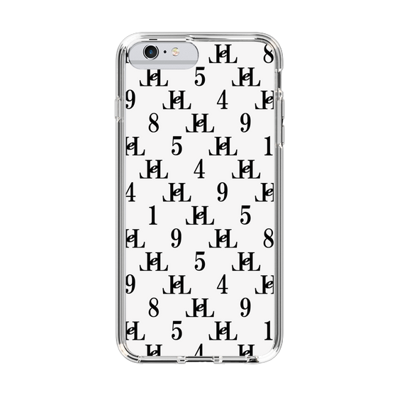 スリムプロテクションケース［ Chell classy - Monogram - White ］