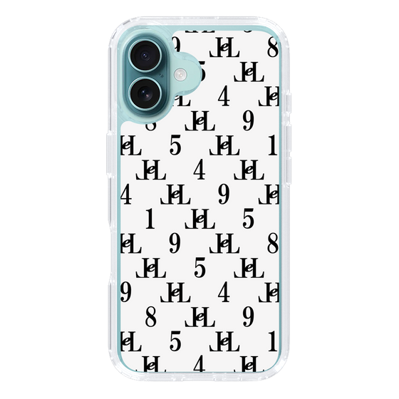 スリムプロテクションケース［ Chell classy - Monogram - White ］