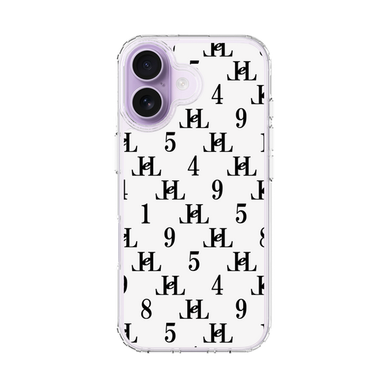 スリムプロテクションケース［ Chell classy - Monogram - White ］