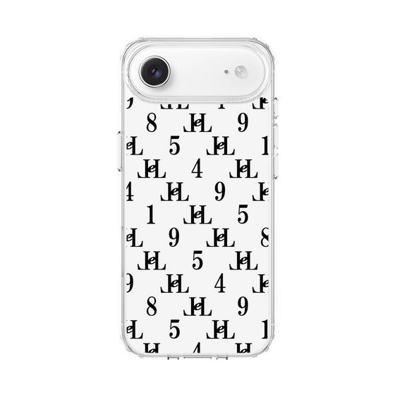 スリムプロテクションケース［ Chell classy - Monogram - White ］