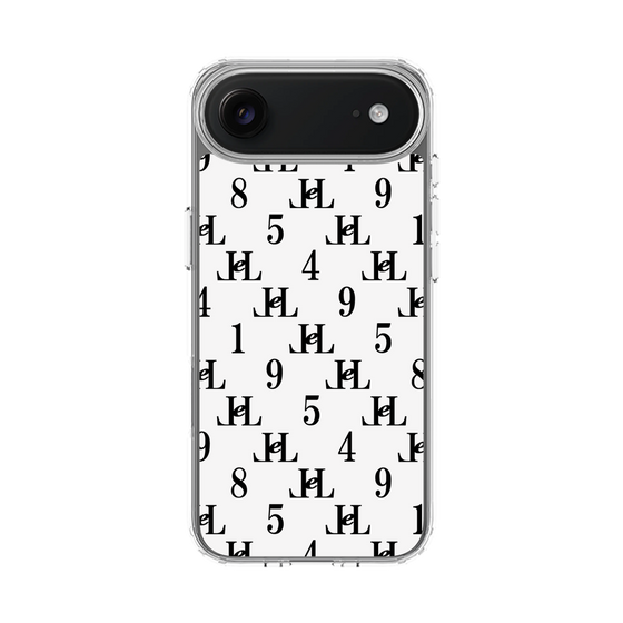 スリムプロテクションケース［ Chell classy - Monogram - White ］
