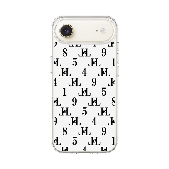 スリムプロテクションケース［ Chell classy - Monogram - White ］