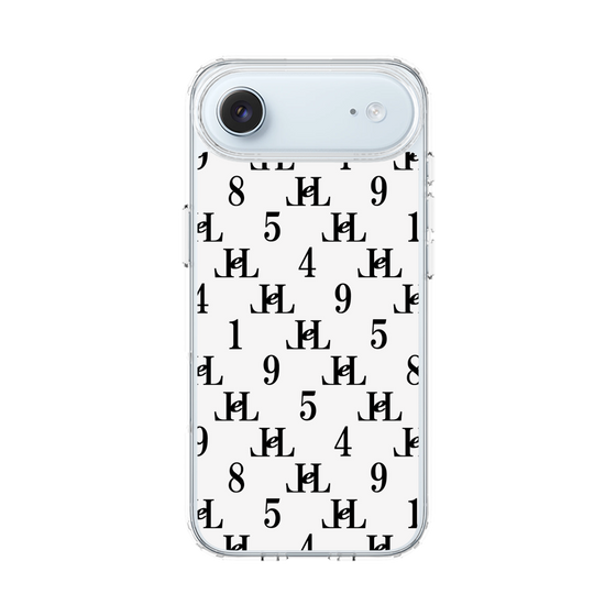 スリムプロテクションケース［ Chell classy - Monogram - White ］